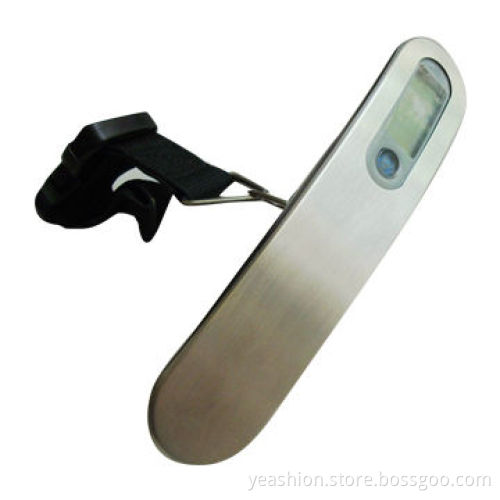 Digital travel scale for weighing luggage, shopping and home use, with LCD display